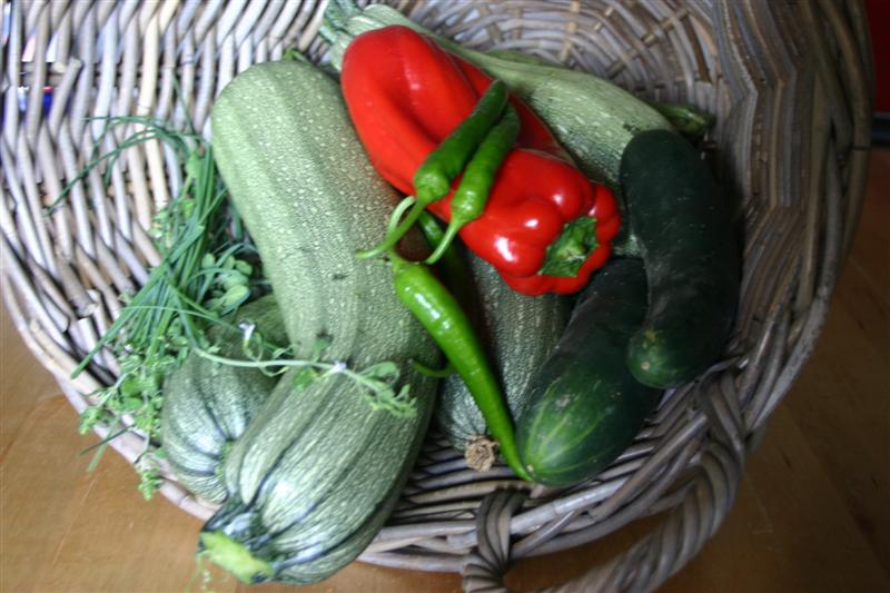 smakelijk eten uit eigen tuin